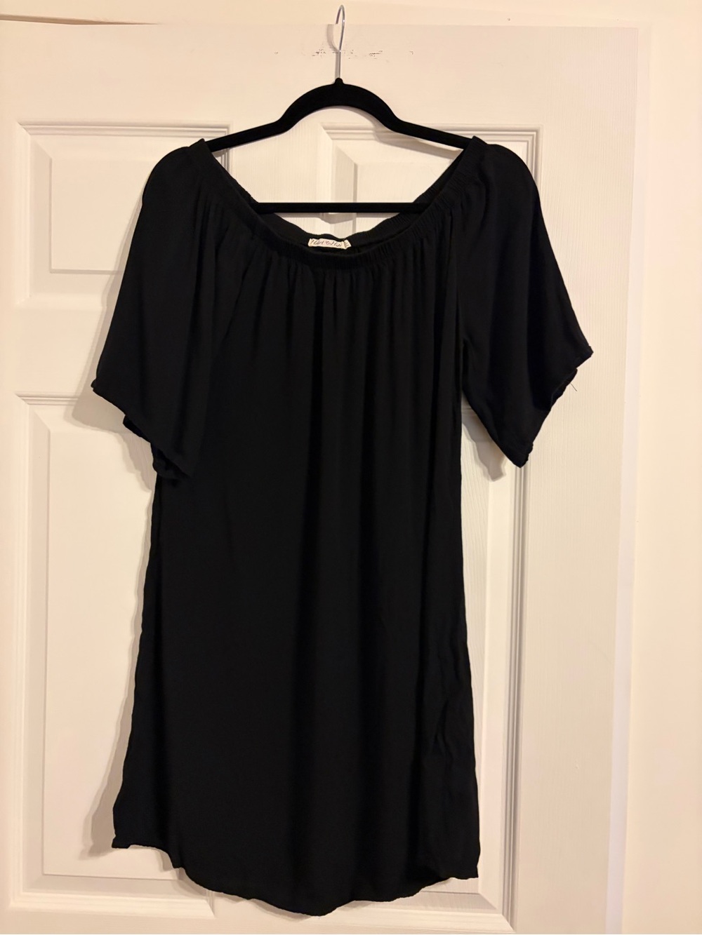 Amazon Women's Black Off-Shoulder Tunic Top